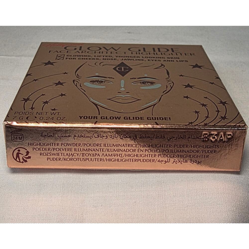 Charlotte Tilbury Glow Glide Face Architect Highliter Champagne Glow 0.24 Oz NIB - Picture 7 of 15